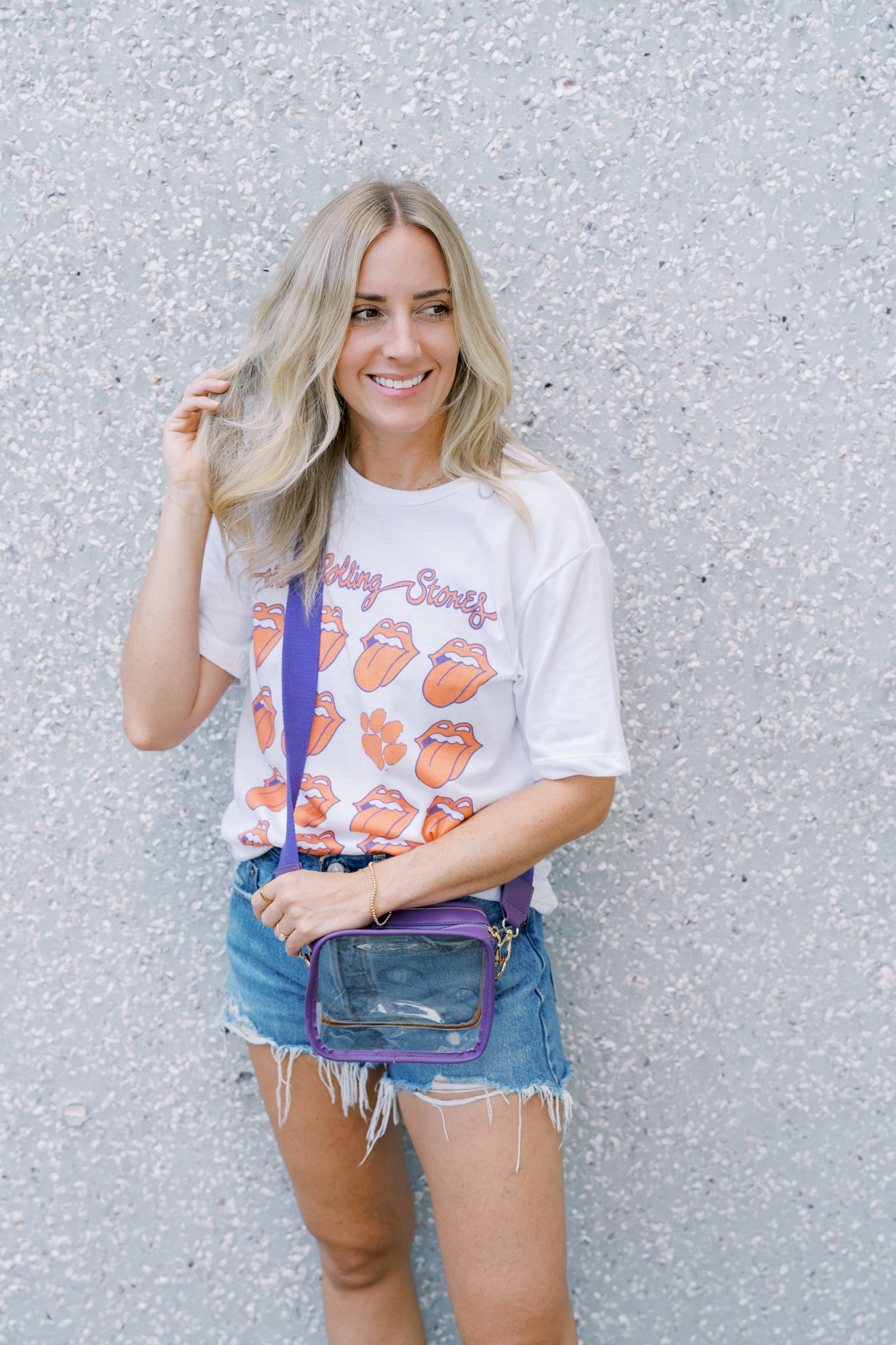 Rolling Stones Clemson Tigers  Tee