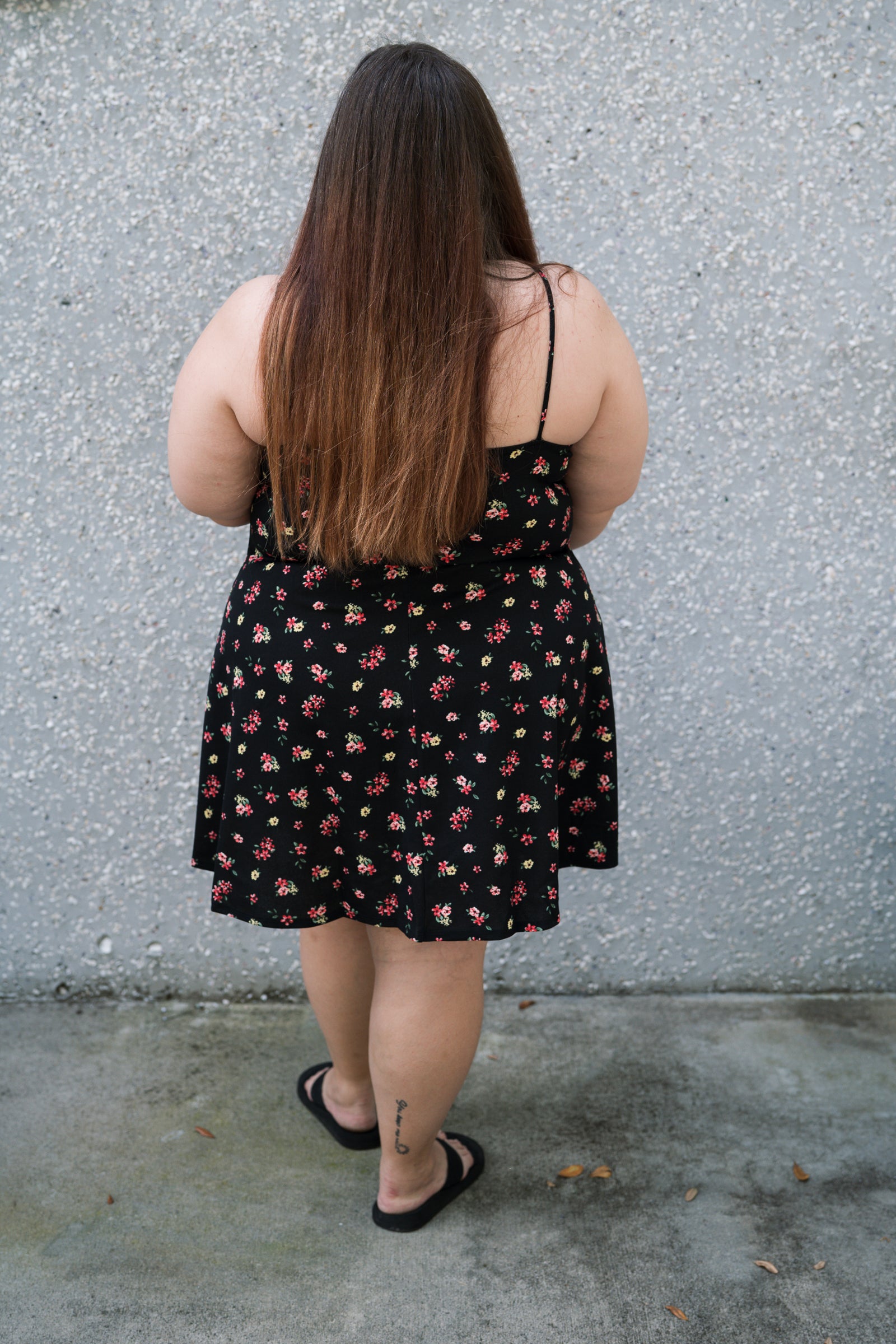 Floral Fit and Flare Dress Plus