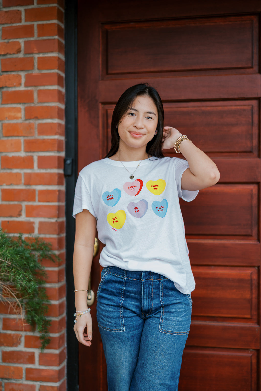 Candy Hearts Loose Tee