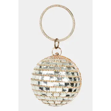 Rhinestone Disco Ball Purse