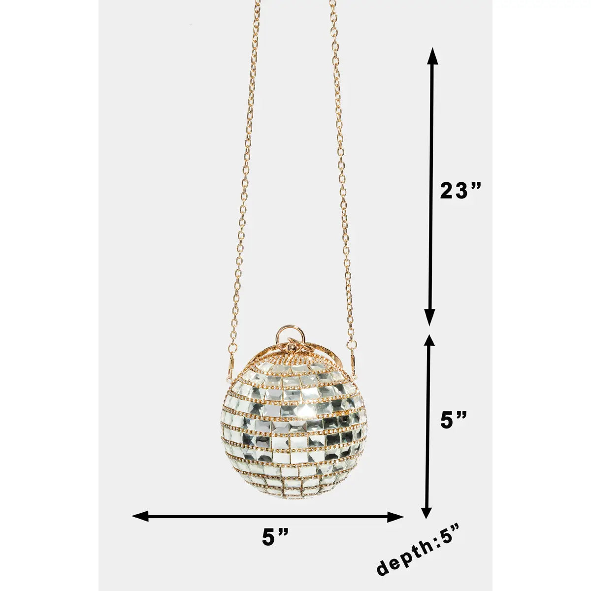 Rhinestone Disco Ball Purse