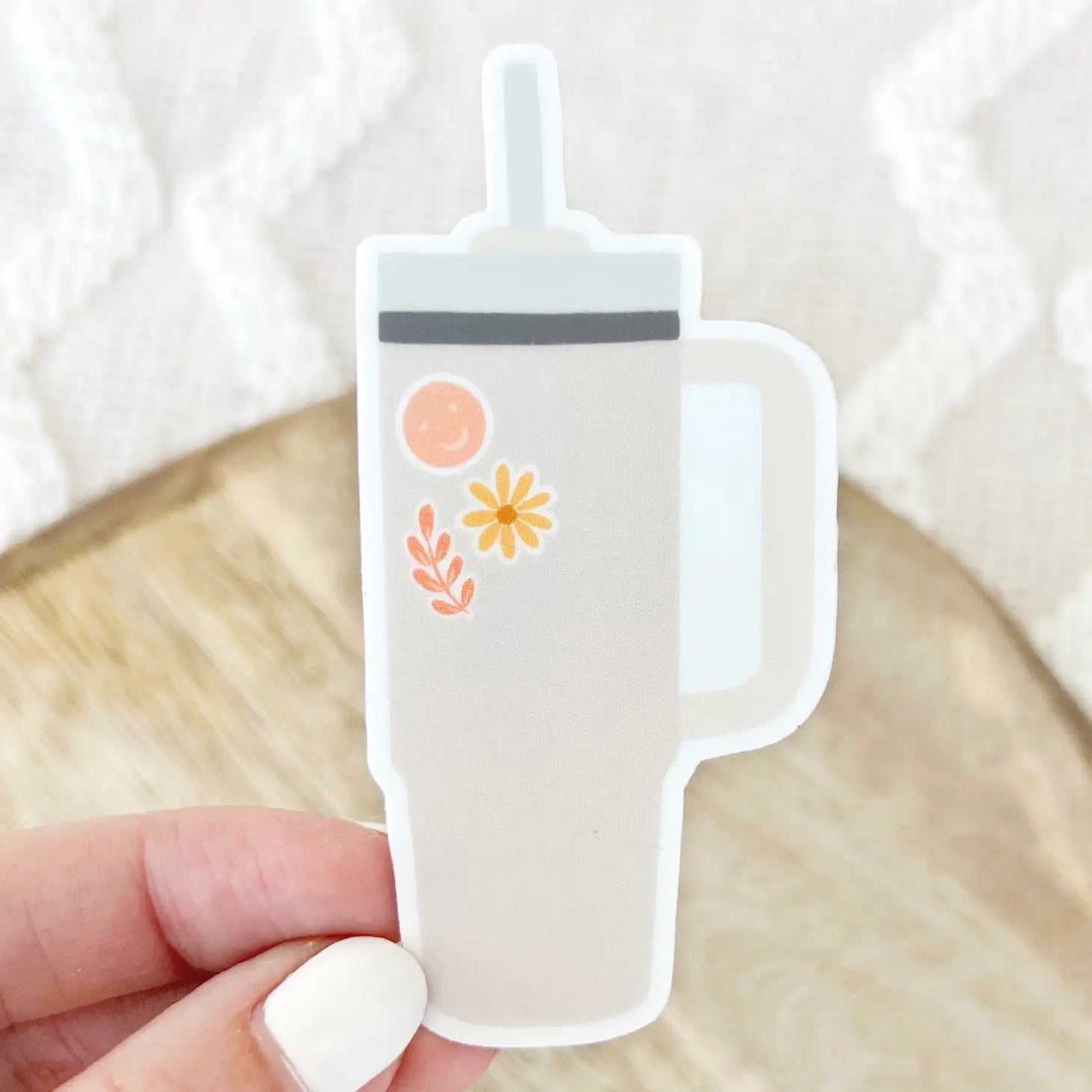 Blush water Tumbler Sticker