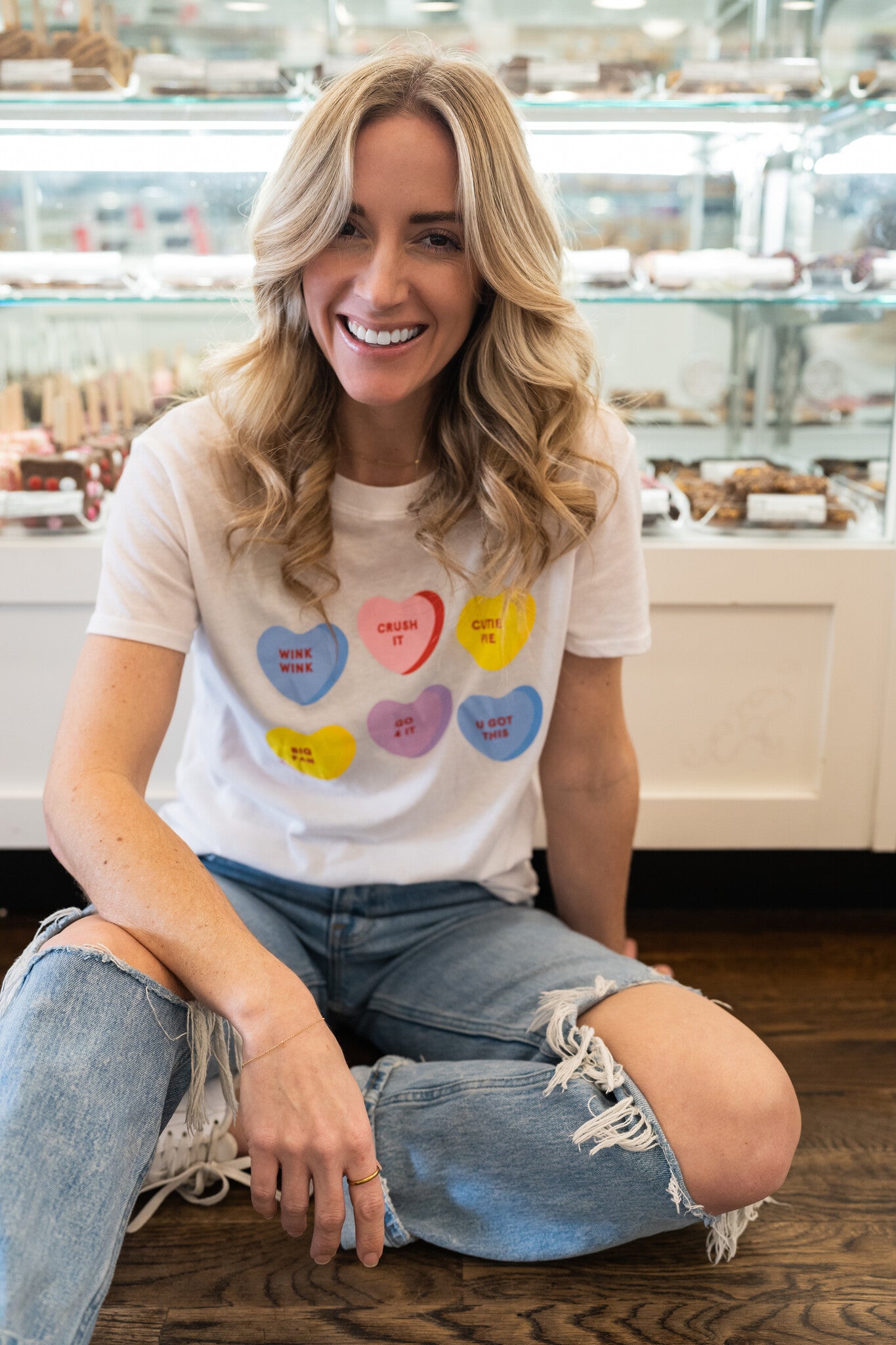 Candy Hearts Loose Tee