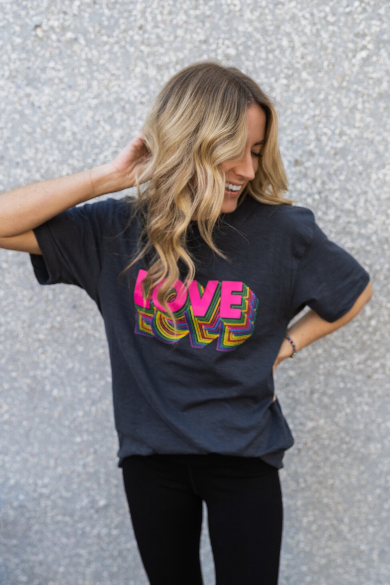 Love Rainbow Boyfriend Tee