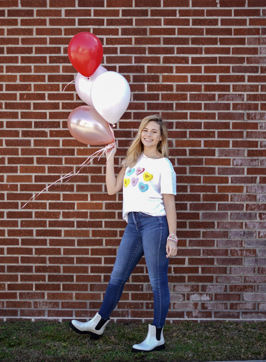 Candy Hearts Loose Tee